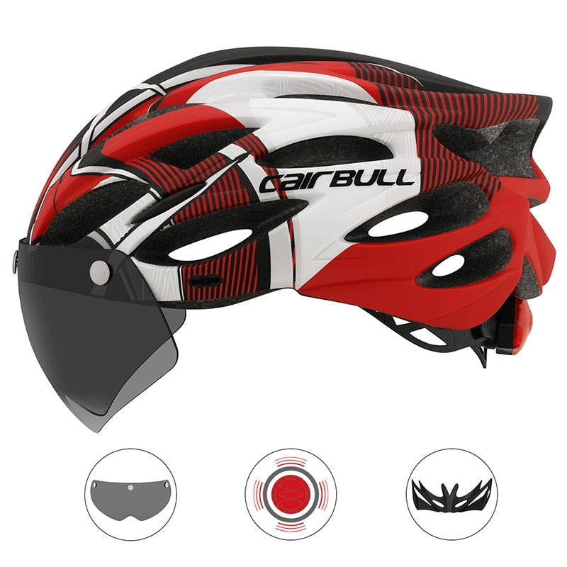 Robust Bicycle Helmet - ProGuard-Red-Nora Luxe