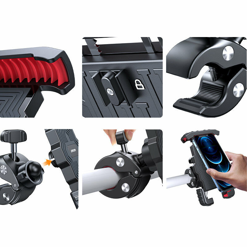 Robust Bike Smartphone Holder - SecureGrip-Nora Luxe