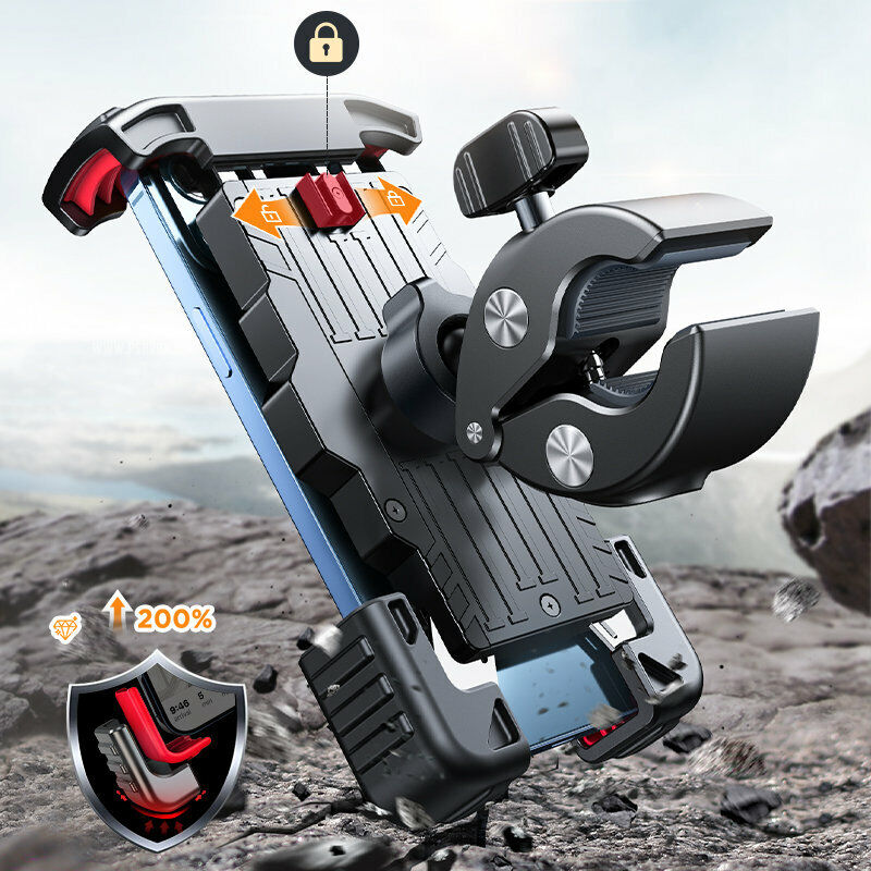 Robust Bike Smartphone Holder - SecureGrip-Nora Luxe