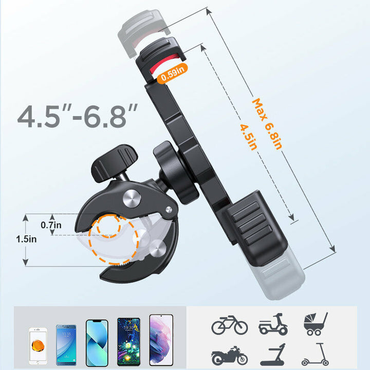 Robust Bike Smartphone Holder - SecureGrip-Nora Luxe