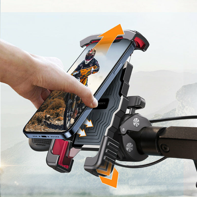 Robust Bike Smartphone Holder - SecureGrip-Nora Luxe