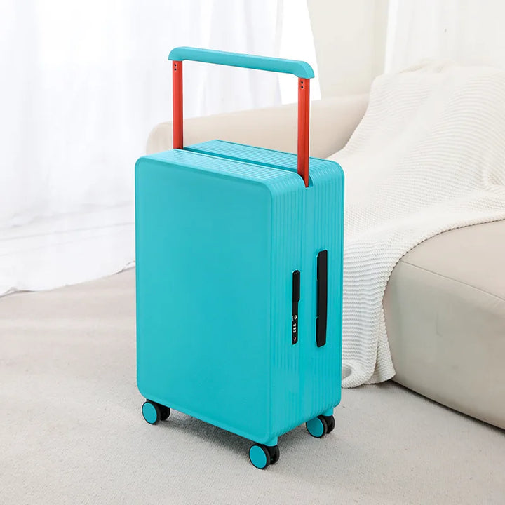 Robust PP hard shell suitcase – Dublin-Blue-S (42 L)-Nora Luxe