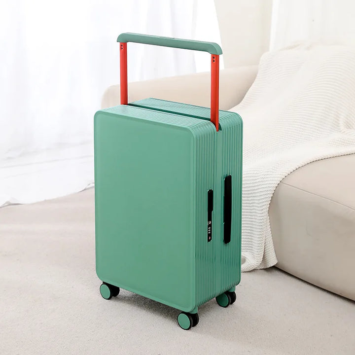 Robust PP hard shell suitcase – Dublin-Green-S (42 L)-Nora Luxe