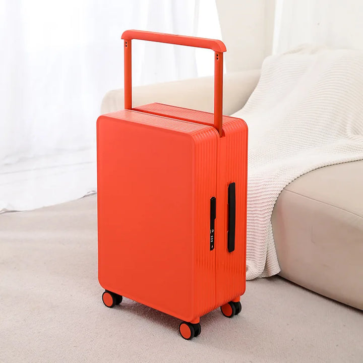 Robust PP hard shell suitcase – Dublin-Orange-S (42 L)-Nora Luxe
