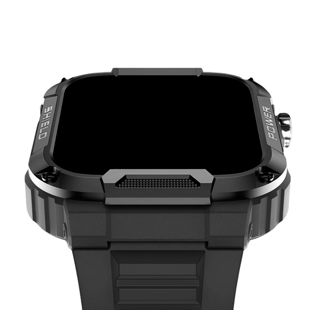 Robust Smartwatch for Men - IronPulse X1-Black-Nora Luxe