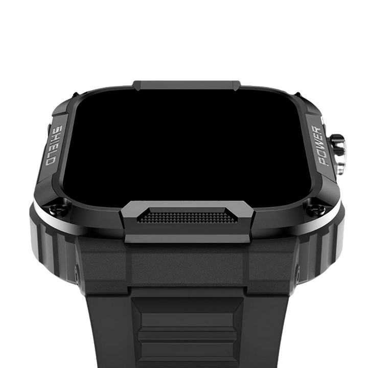 Robust Smartwatch for Men - IronPulse X1-Black-Nora Luxe