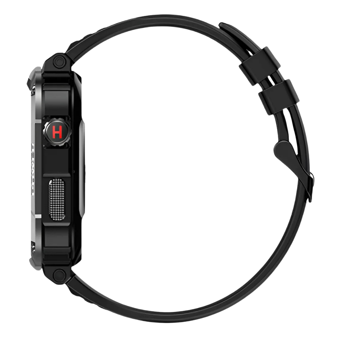 Robust Smartwatch for Men - IronPulse X1-Black-Nora Luxe