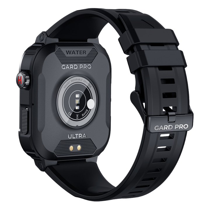 Robust Smartwatch for Men - IronPulse X1-Black-Nora Luxe