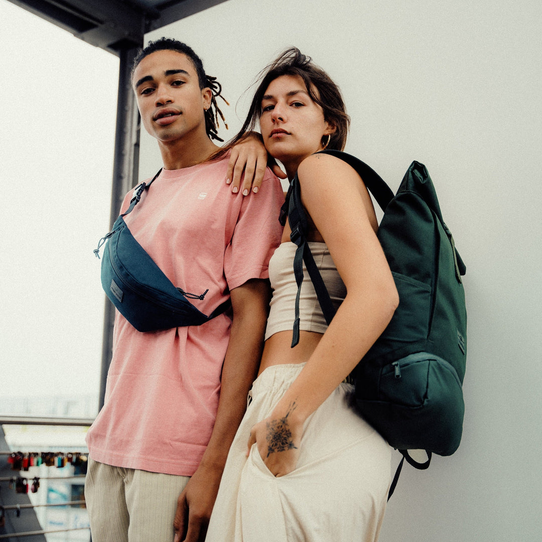 Rolltop Backpack – UrbanFlow-Black-Nora Luxe