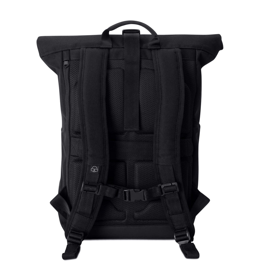 Rolltop Backpack – UrbanFlow-Black-Nora Luxe
