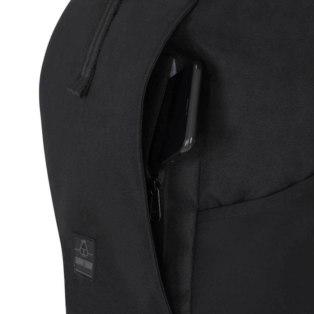 Rolltop Backpack – UrbanFlow-Black-Nora Luxe