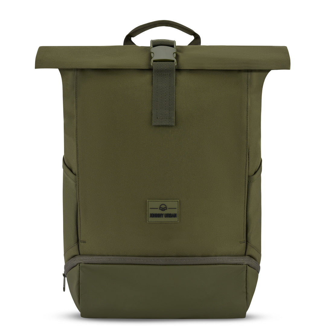Rolltop Backpack – UrbanFlow-Dark green-Nora Luxe