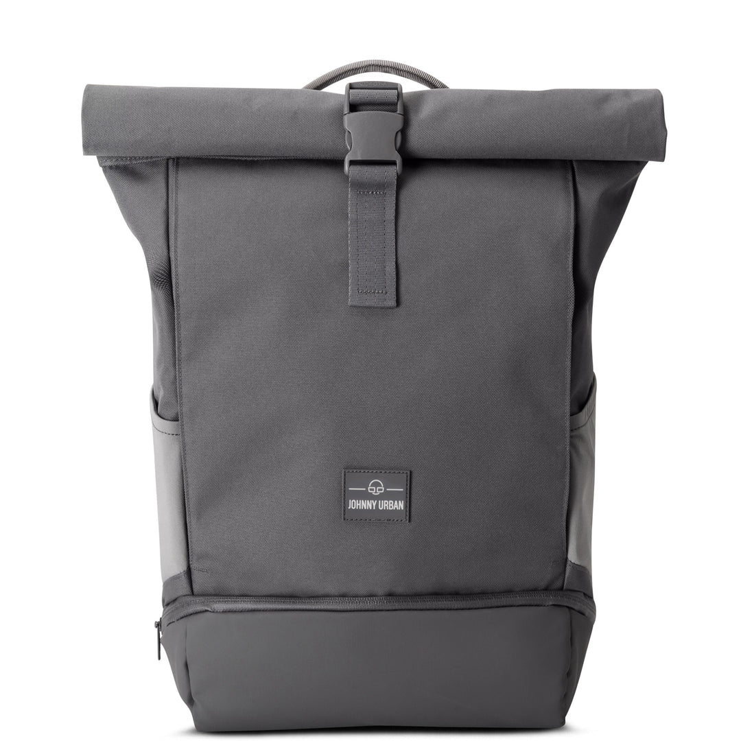 Rolltop Backpack – UrbanFlow-Dark grey-Nora Luxe