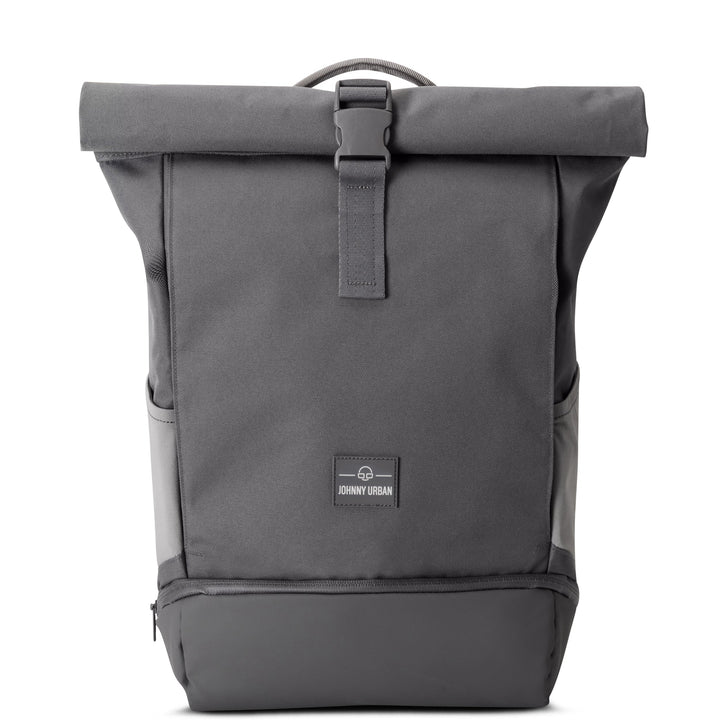 Rolltop Backpack – UrbanFlow-Dark grey-Nora Luxe
