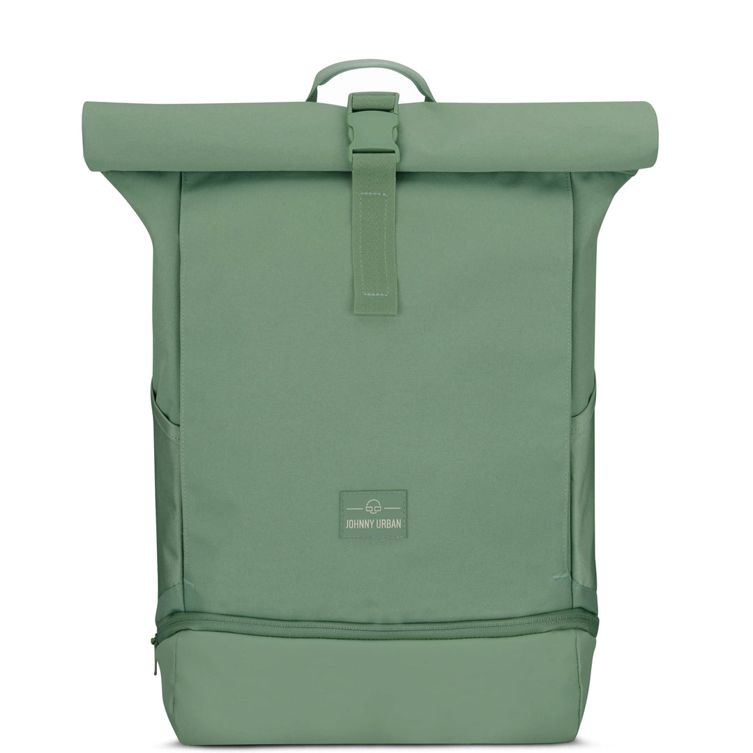 Rolltop Backpack – UrbanFlow-Green-Nora Luxe