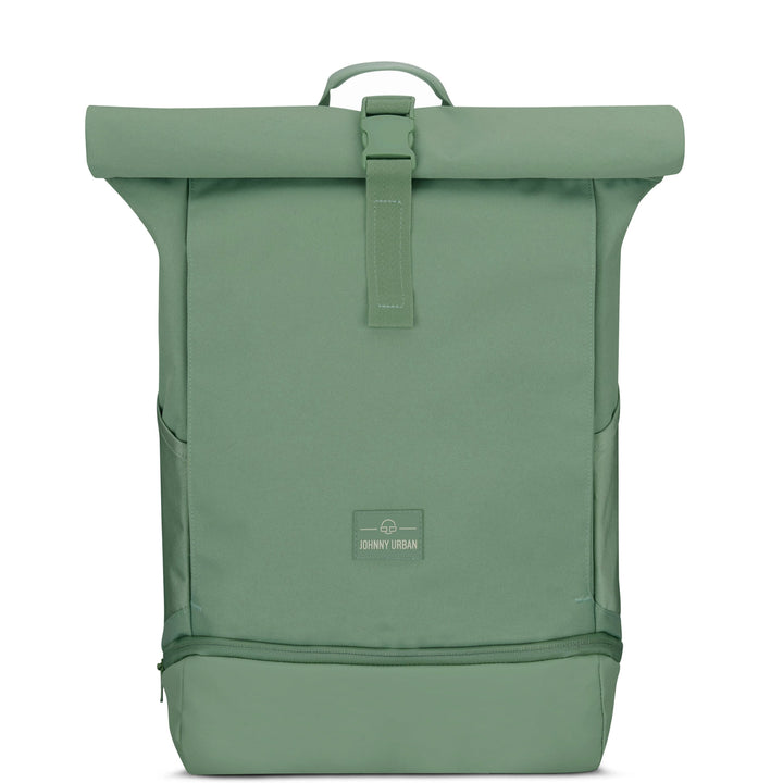 Rolltop Backpack – UrbanFlow-Green-Nora Luxe