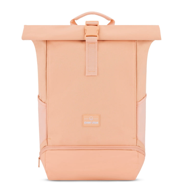 Rolltop Backpack – UrbanFlow-Peach-Nora Luxe