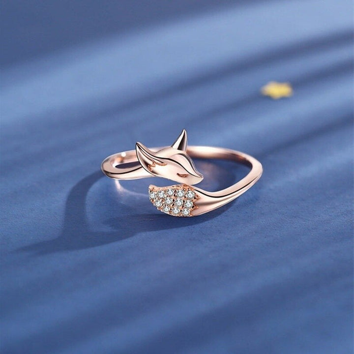 Rosé Silver Fox Ring - Finn (1+1 FREE)-5-Nora Luxe