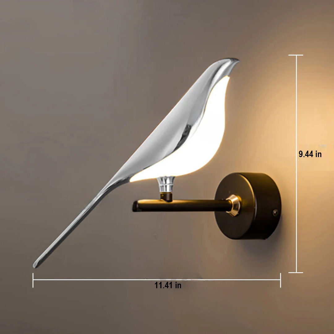 Rotating LED Wall Lamp - LuminaBird-1 Head-White Light-Nora Luxe