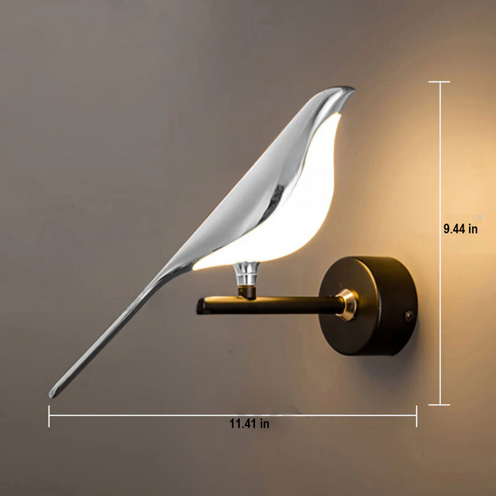 Rotating LED Wall Lamp - LuminaBird-1 Head-White Light-Nora Luxe
