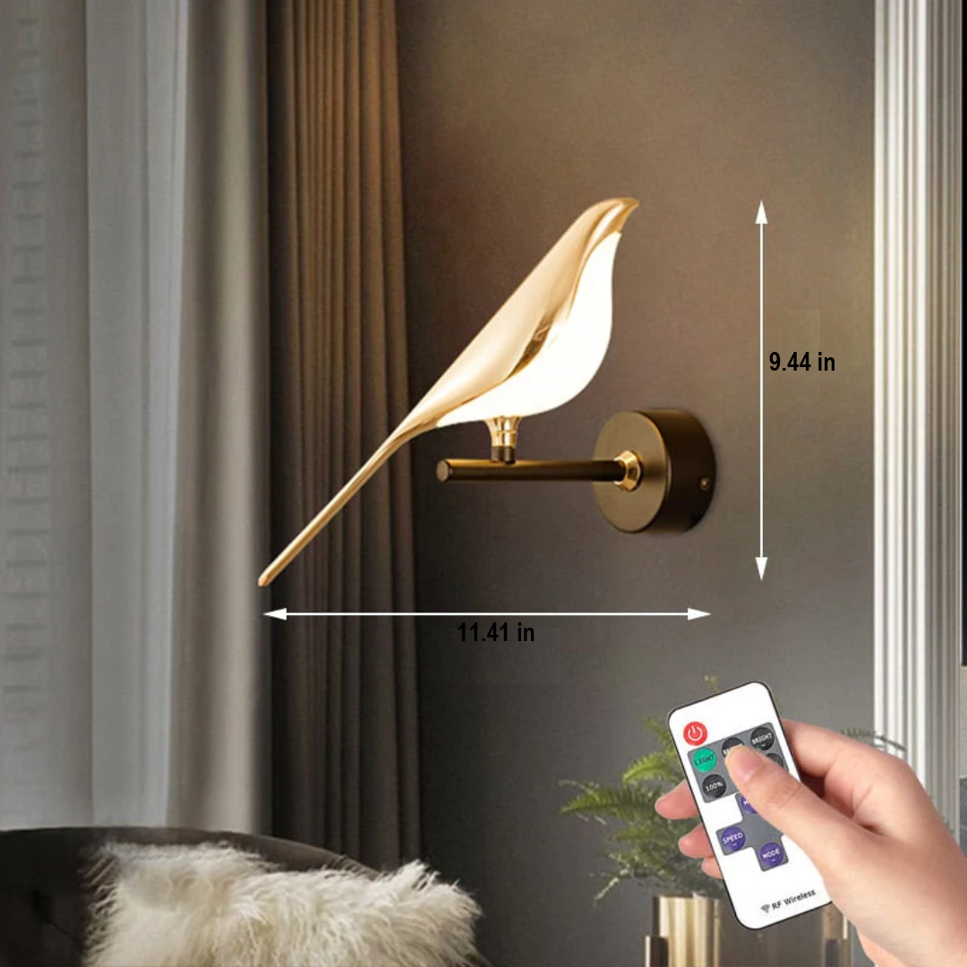 Rotating LED Wall Lamp - LuminaBird-1 Head-White Light-Nora Luxe