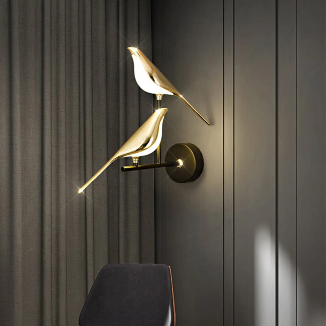 Rotating LED Wall Lamp - LuminaBird-1 Head-White Light-Nora Luxe
