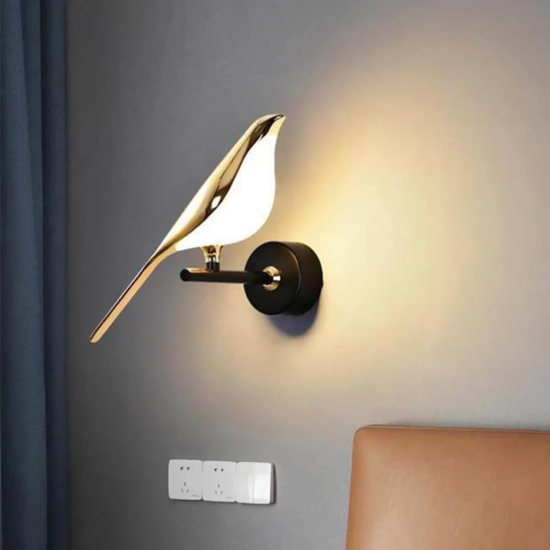 Rotating LED Wall Lamp - LuminaBird-1 Head-White Light-Nora Luxe