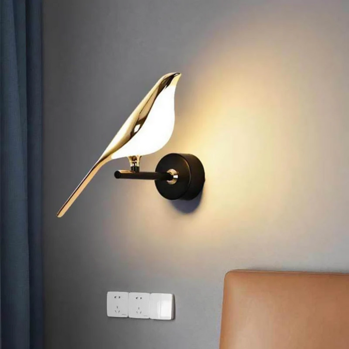 Rotating LED Wall Lamp - LuminaBird-1 Head-White Light-Nora Luxe