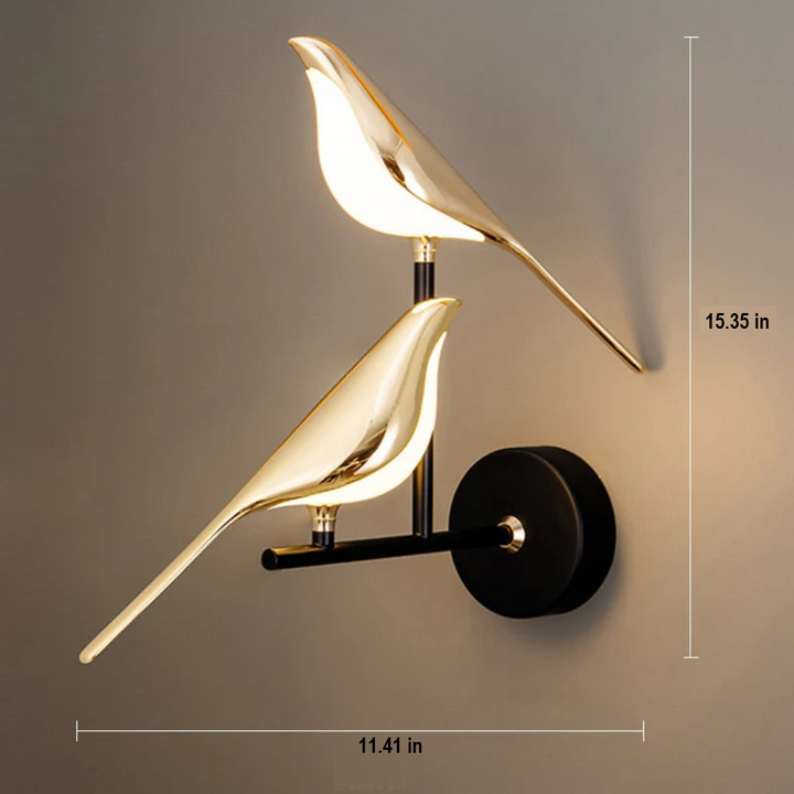 Rotating LED Wall Lamp - LuminaBird-1 Head-White Light-Nora Luxe