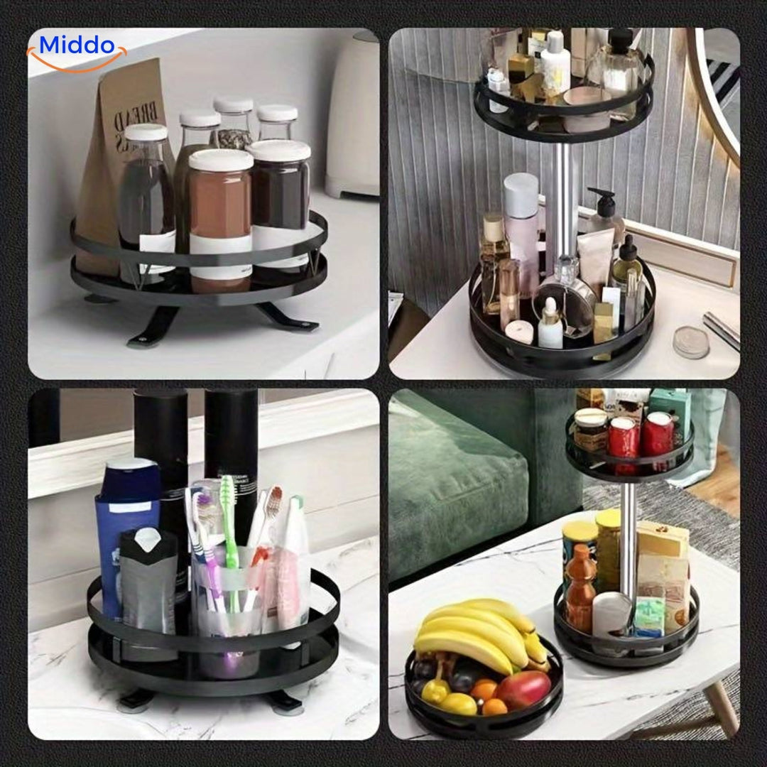Rotating Storage Rack - TwistRack 360°-Round-1 Layer-Nora Luxe