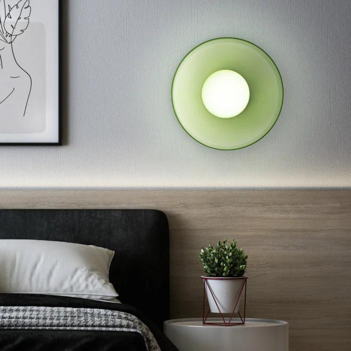 Round Ceiling Lamp with Stylish Functionality - LumiSphere-D9.82*H5.91 inches-Orange-Nora Luxe