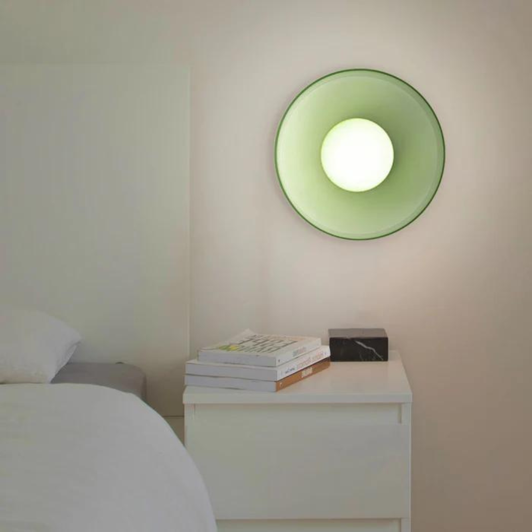 Round Ceiling Lamp with Stylish Functionality - LumiSphere-D9.82*H5.91 inches-Orange-Nora Luxe