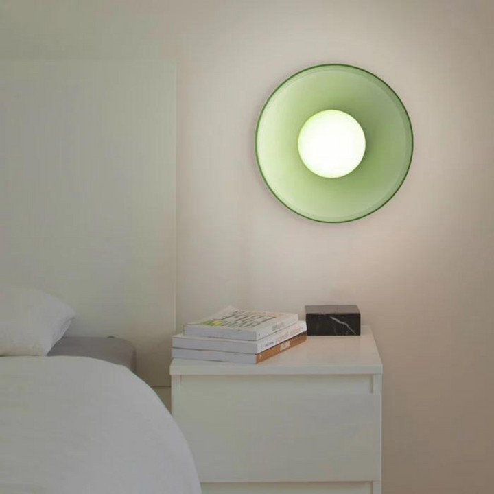 Round Ceiling Lamp with Stylish Functionality - LumiSphere-D9.82*H5.91 inches-Orange-Nora Luxe