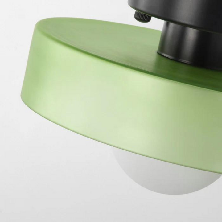 Round Ceiling Lamp with Stylish Functionality - LumiSphere-D9.82*H5.91 inches-Orange-Nora Luxe