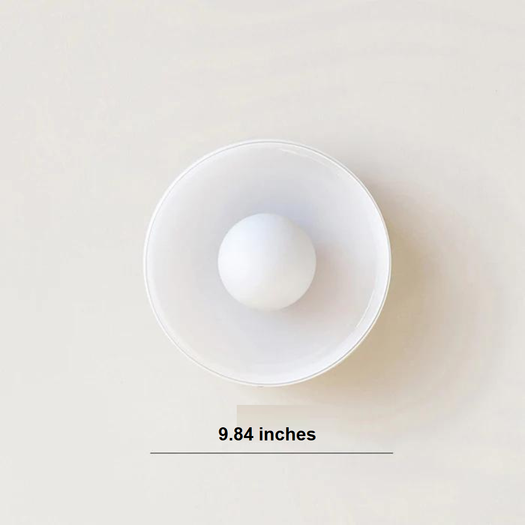 Round Ceiling Lamp with Stylish Functionality - LumiSphere-D9.82*H5.91 inches-Orange-Nora Luxe