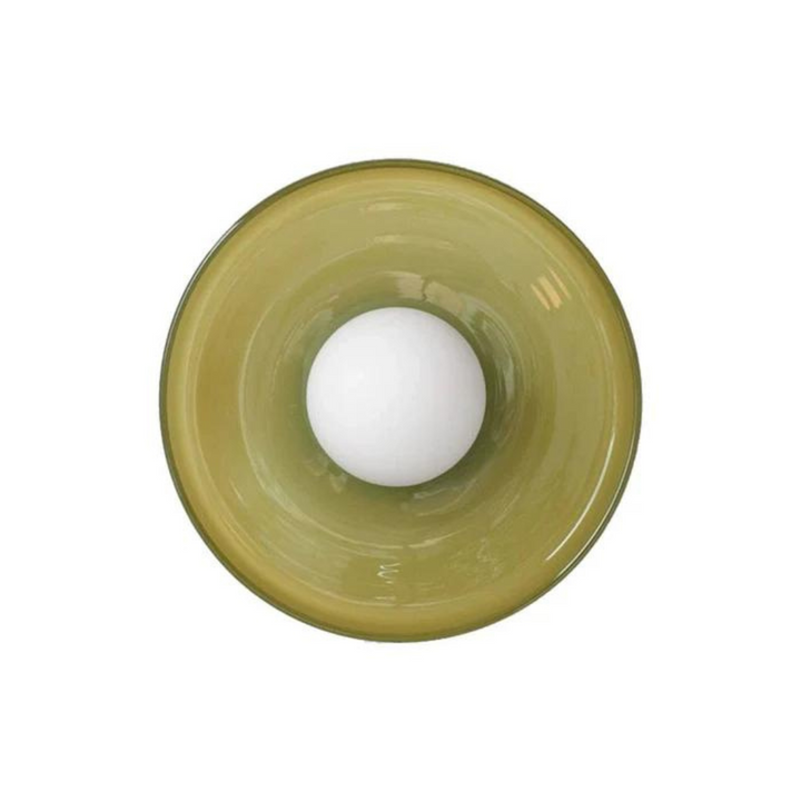 Round Ceiling Lamp with Stylish Functionality - LumiSphere-D9.82*H5.91 inches-Orange-Nora Luxe