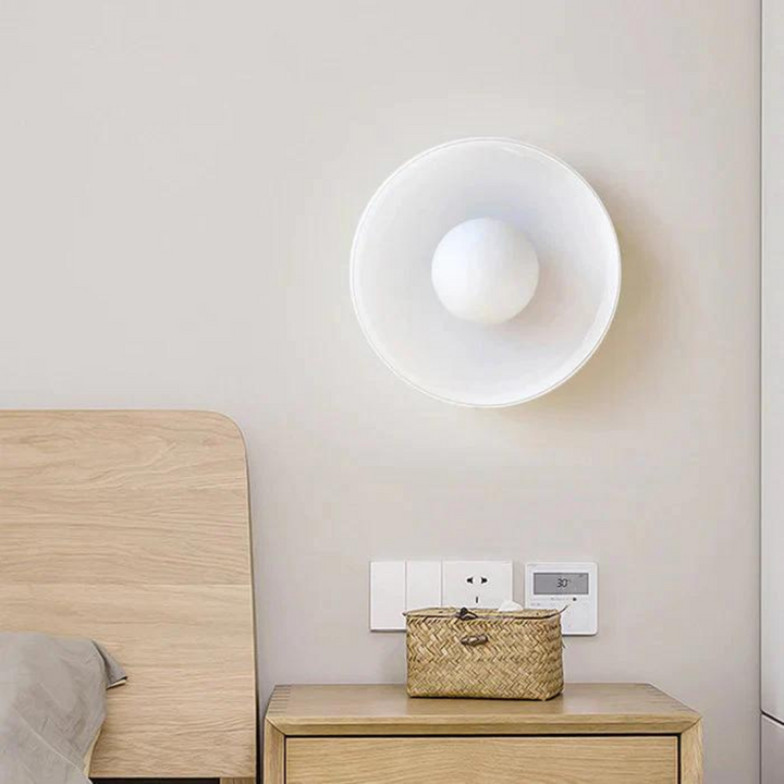 Round Ceiling Lamp with Stylish Functionality - LumiSphere-D9.82*H5.91 inches-Orange-Nora Luxe