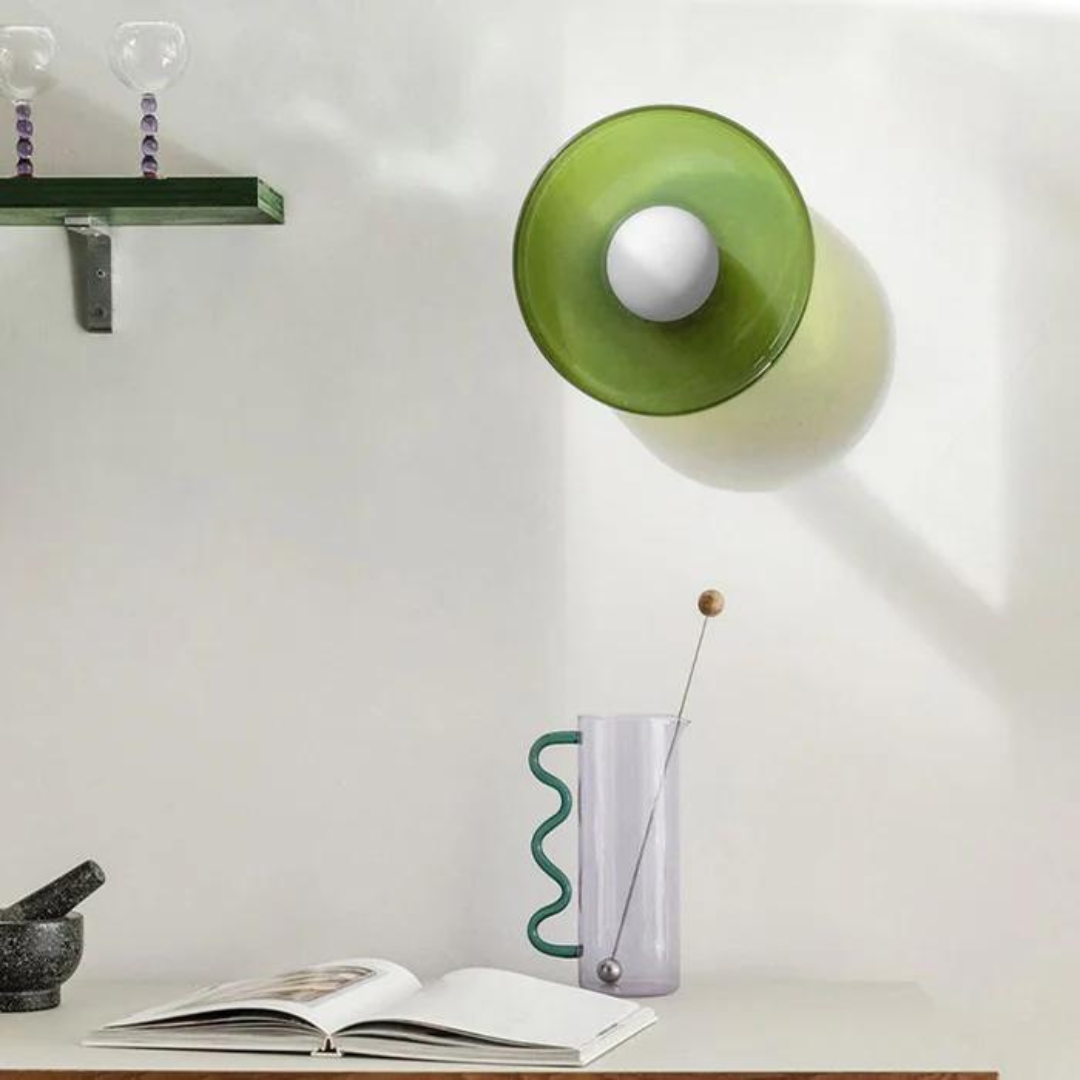 Round Ceiling Lamp with Stylish Functionality - LumiSphere-D9.82*H5.91 inches-Orange-Nora Luxe
