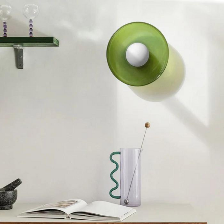 Round Ceiling Lamp with Stylish Functionality - LumiSphere-D9.82*H5.91 inches-Orange-Nora Luxe