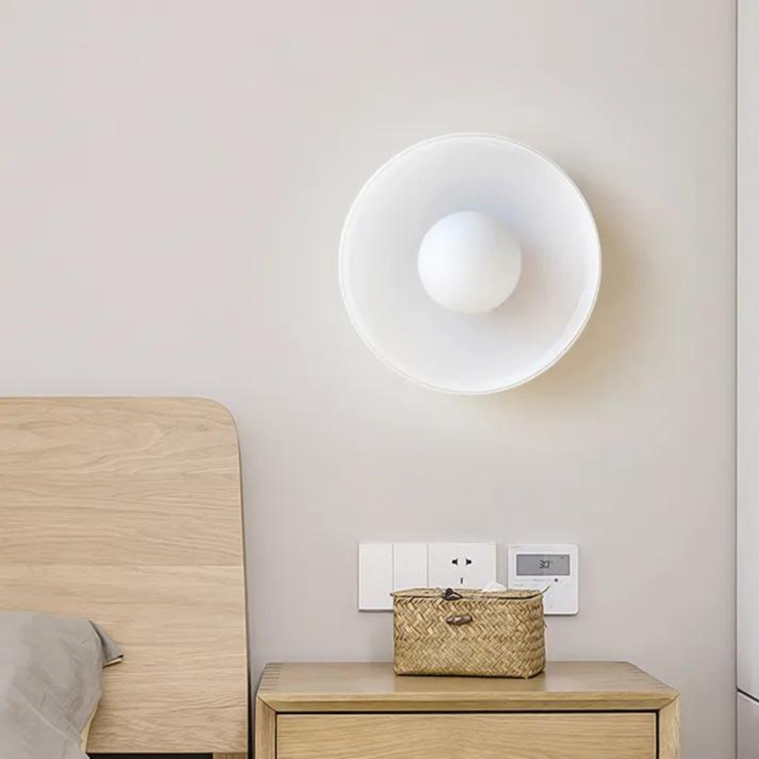 Round Ceiling Lamp with Stylish Functionality - LumiSphere-D9.82*H5.91 inches-Orange-Nora Luxe