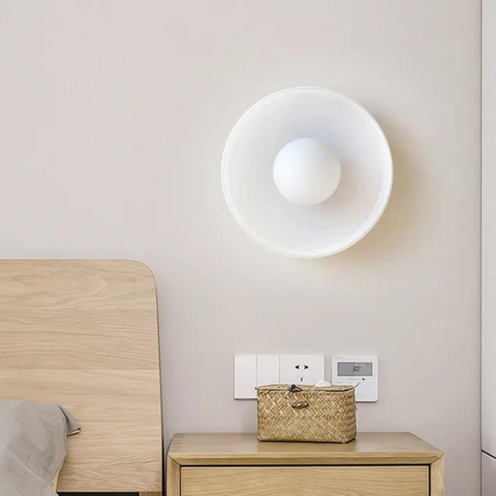 Round Ceiling Lamp with Stylish Functionality - LumiSphere-D9.82*H5.91 inches-Orange-Nora Luxe