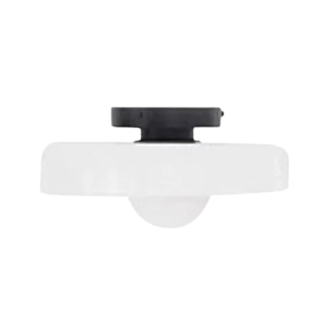 Round Ceiling Lamp with Stylish Functionality - LumiSphere-D9.82*H5.91 inches-White-Nora Luxe