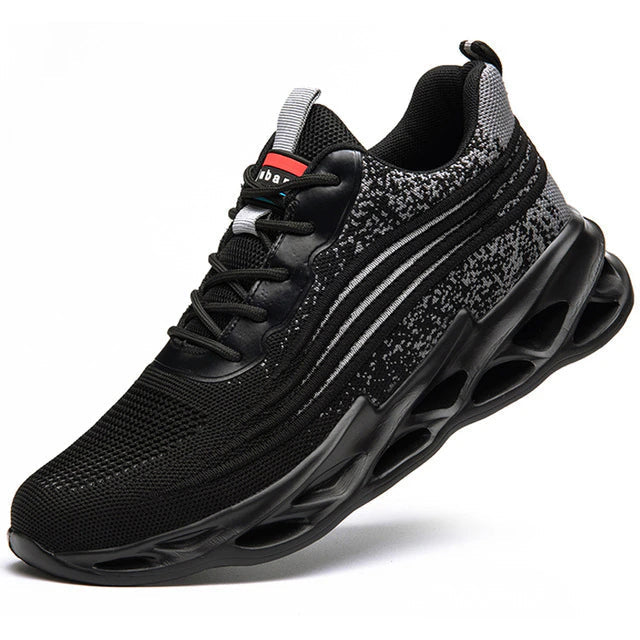 S4 Safety Shoes for Men - TitanForce-Gray-6-Nora Luxe