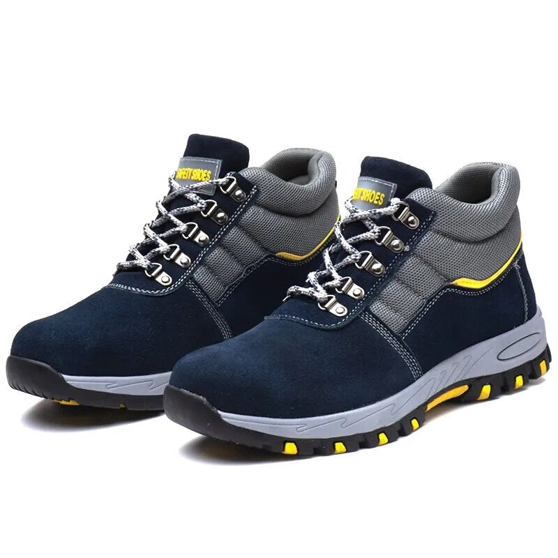 SafeGuard All-Season | Waterproof Safety Shoes with Steel Toe and Ergonomic Sole-Blue-5.0-Nora Luxe