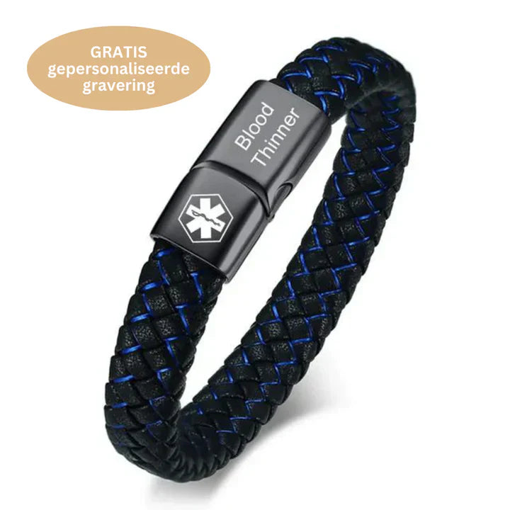 Safety bracelet - SafeGuard Band-Diabetes Type 1-7.48 inches-Nora Luxe