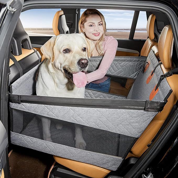 Safety mat for your dog in the car - PupProtector Plus-Gray-Nora Luxe