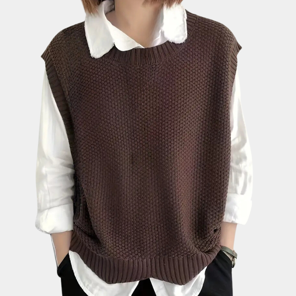 Sala - Hip Knitted Cardigan for Women-Coffee-XS-Nora Luxe