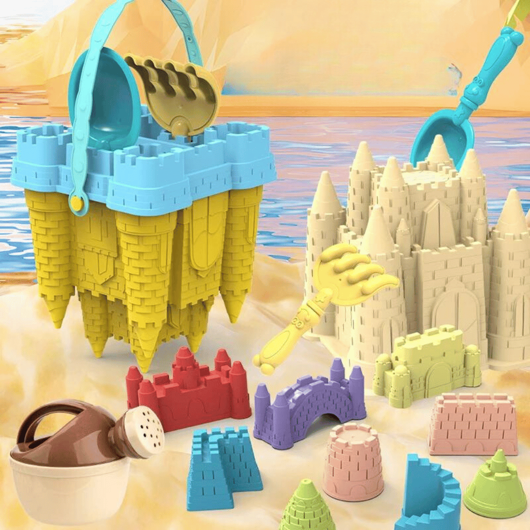 Sandcastle Playset for Kids - BeachMaster-Green Bucket-Nora Luxe