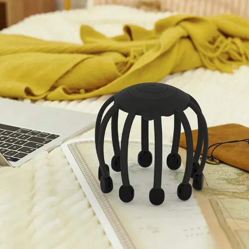 Scalp Massager - RelaxSphere-Black-Nora Luxe