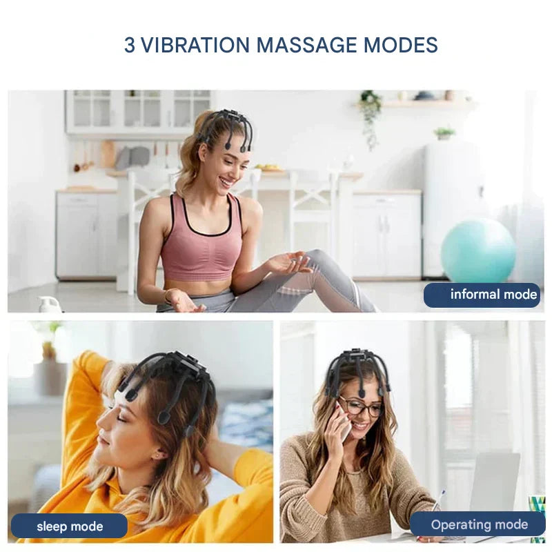 Scalp Massager - RelaxSphere-Black-Nora Luxe